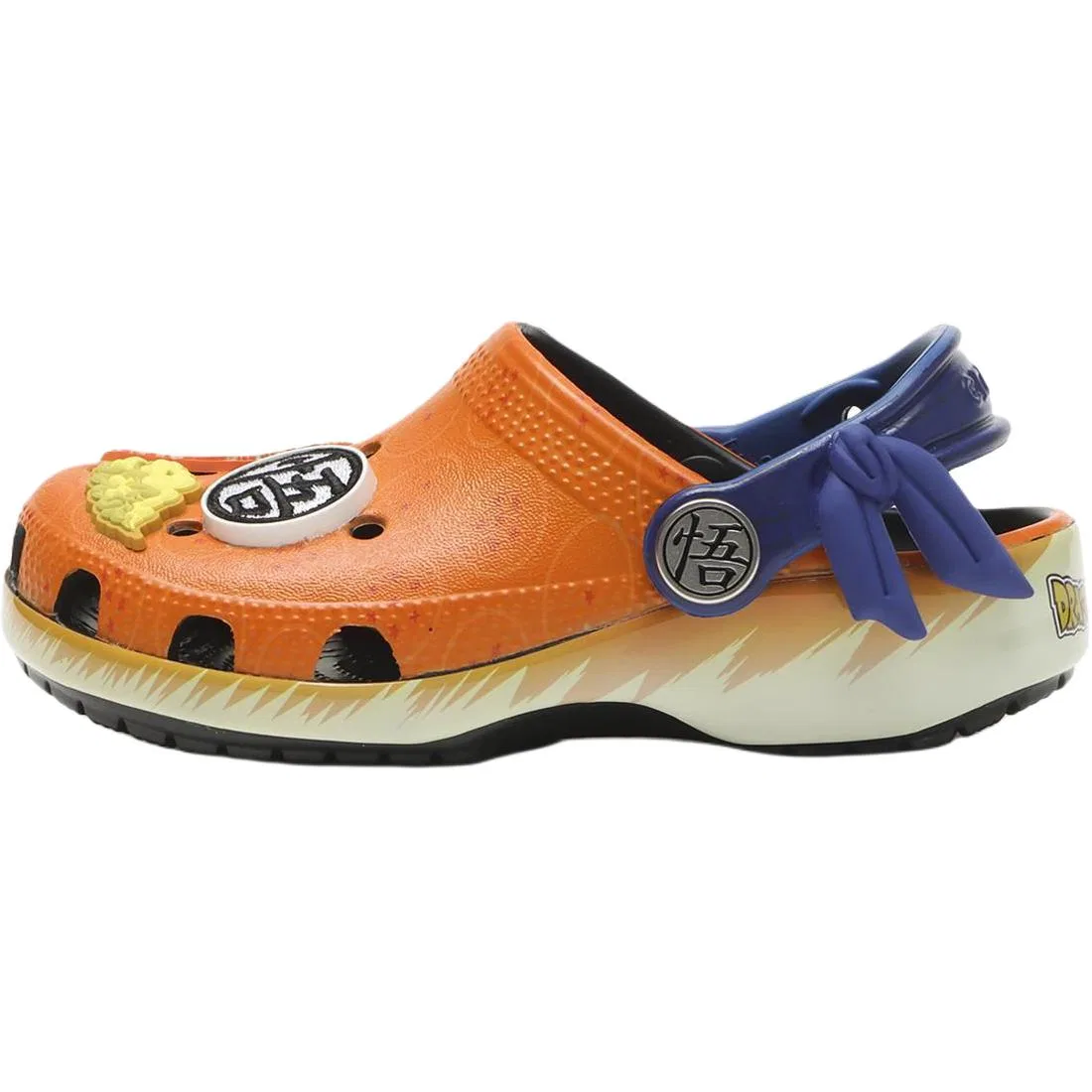 Детские клоги Crocs Classic Clog оранжево-фиолетовые