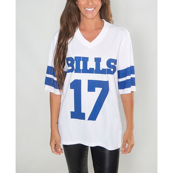 

Женская футболка-туника с V-образным вырезом josh allen white buffalo bills crystal Cuce, Белый, Женская футболка-туника с V-образным вырезом josh allen white buffalo bills crystal Cuce
