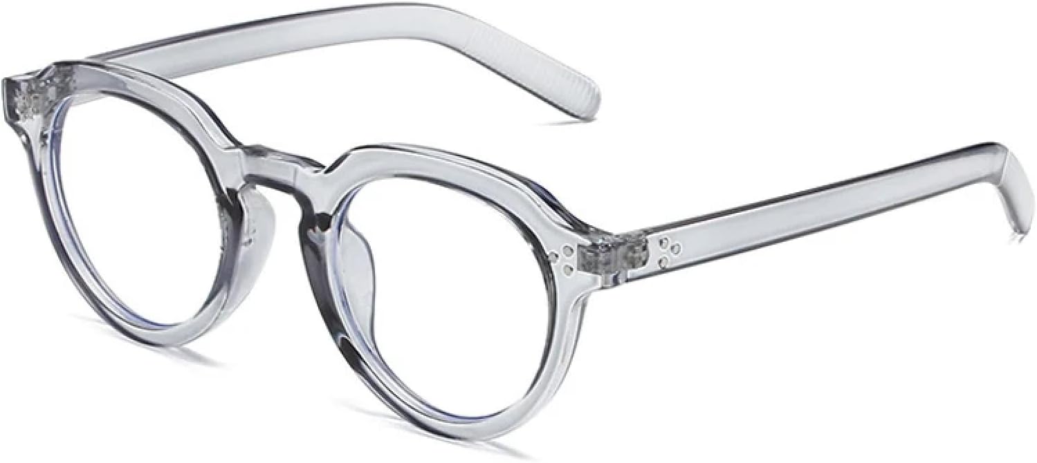 

Женские солнцезащитные очки, модные, конфетного цвета, защита от УФ-излучения UV400, ретро, ​​с заклепками; мужские солнцезащитные очки в стиле панк TOIPASTN, Grey Clear