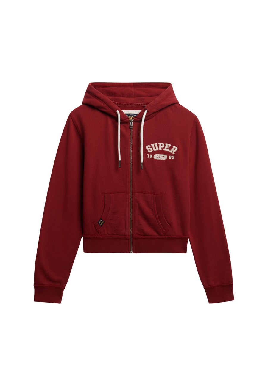 

Худи с капюшоном на молнии Superdry, Dark red