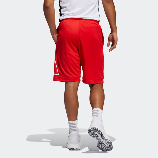 Шорты big logo short logo printing sports shorts red Adidas, красный — фото 3