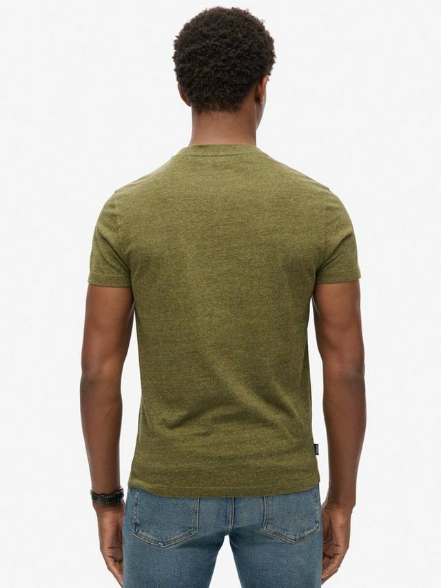 Футболка Essential Logo из органического хлопка Superdry, Olive Fleck Marl — фото 2