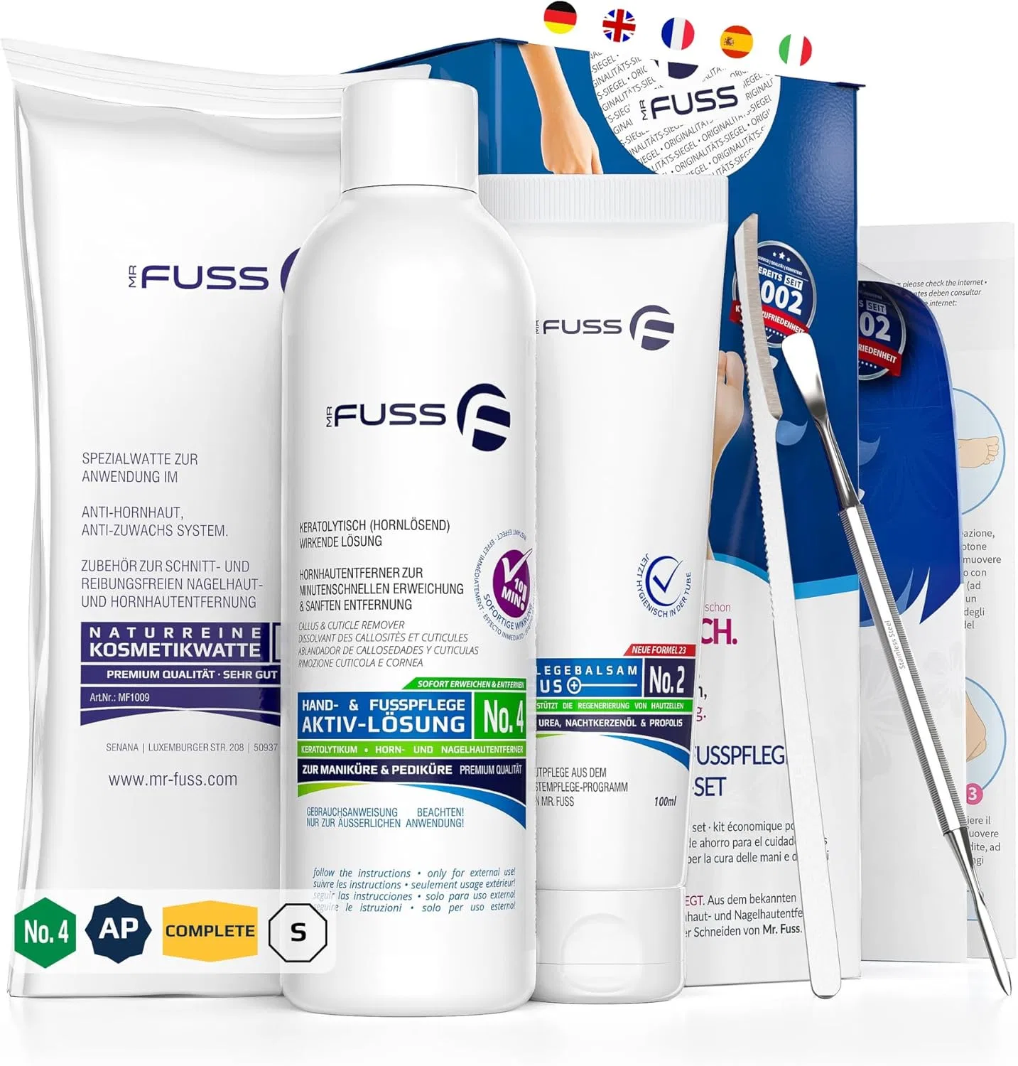 Набор Mr. Fuss No. 4 Advanced Pack Complete для удаления мозолей ‎Mr. Fuss