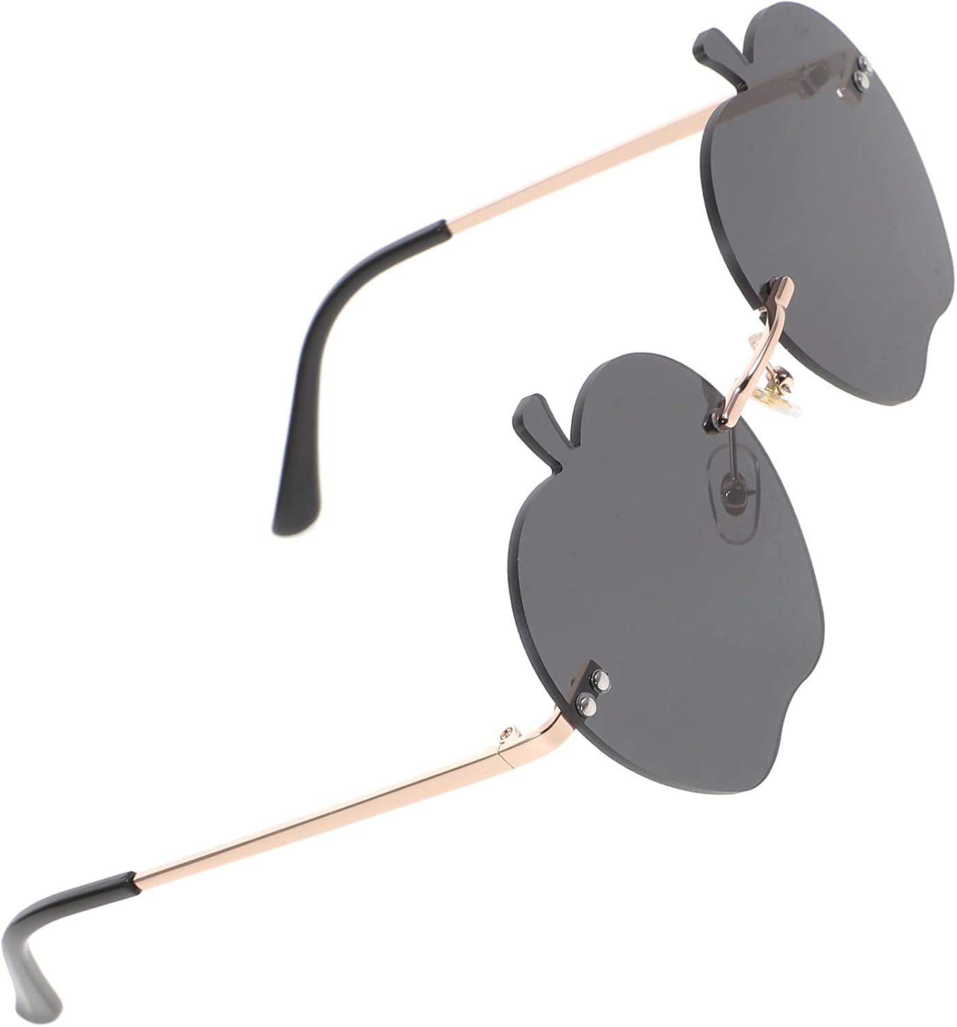 

1 пара солнцезащитных очков без оправы для женщин - стильные очки для вечеринок с защитой от УФ-излучения, идеально подходящие для праздничных мероприятий и путешествий MAJORMENCH, Black