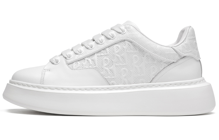 

Износостойкие низкие мужские кроссовки, увеличивающие рост Roberta Di Camerino, White