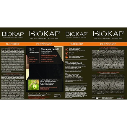 Biokap Краска для волос 3.0 Темно-коричневый — фото 3