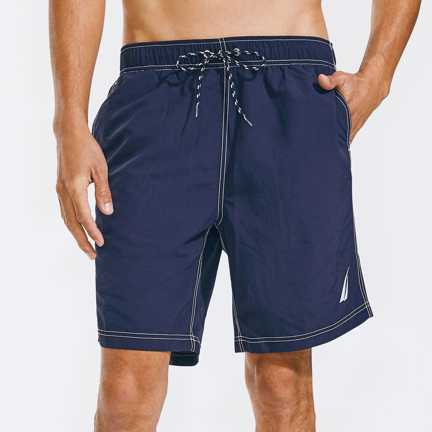 

Мужские эластичные плавки Nautica Big & Tall Anchor, темно-синий