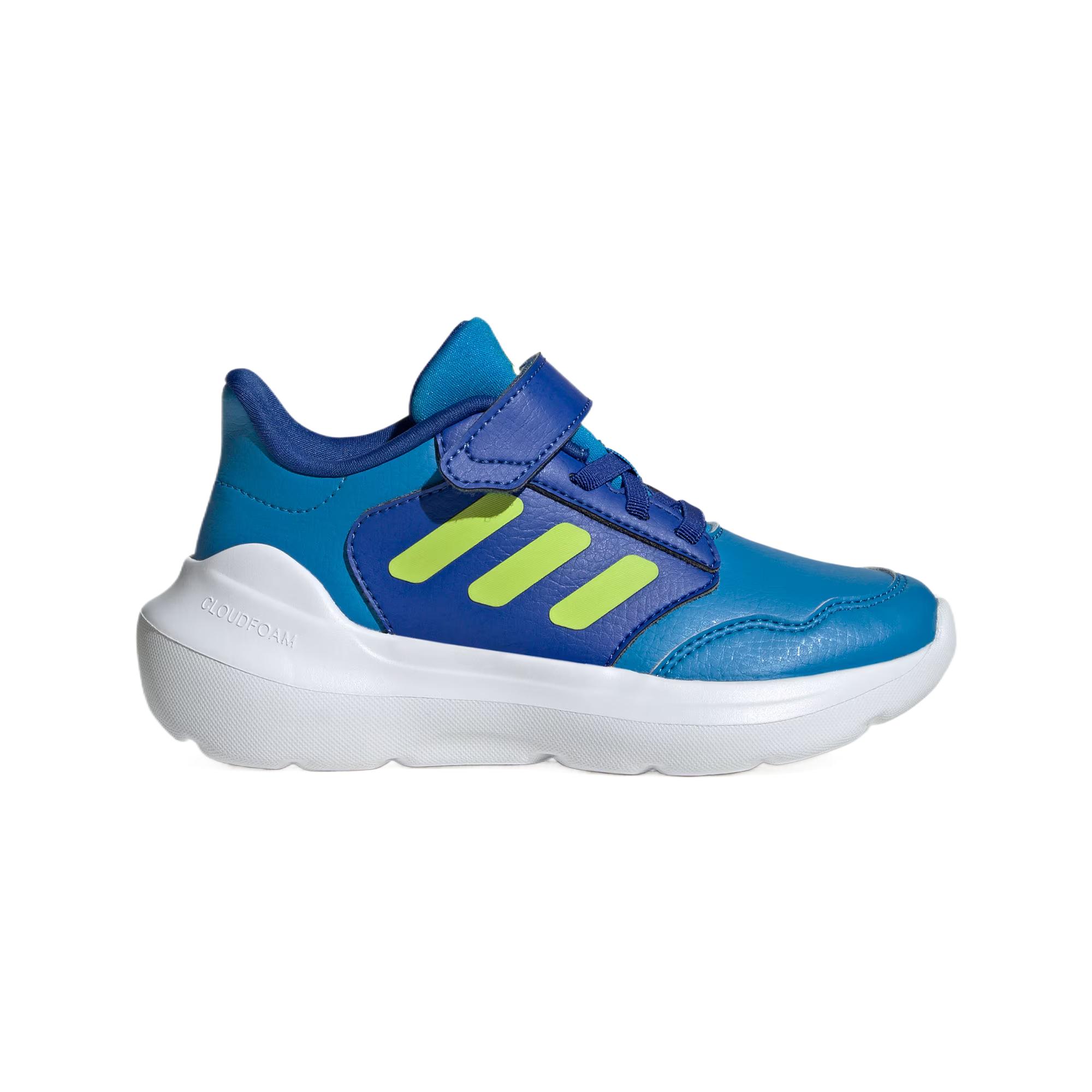 Tensaur Run 3.0 износостойкие низкие детские кроссовки для активного отдыха Adidas, синий/зеленый — фото 2