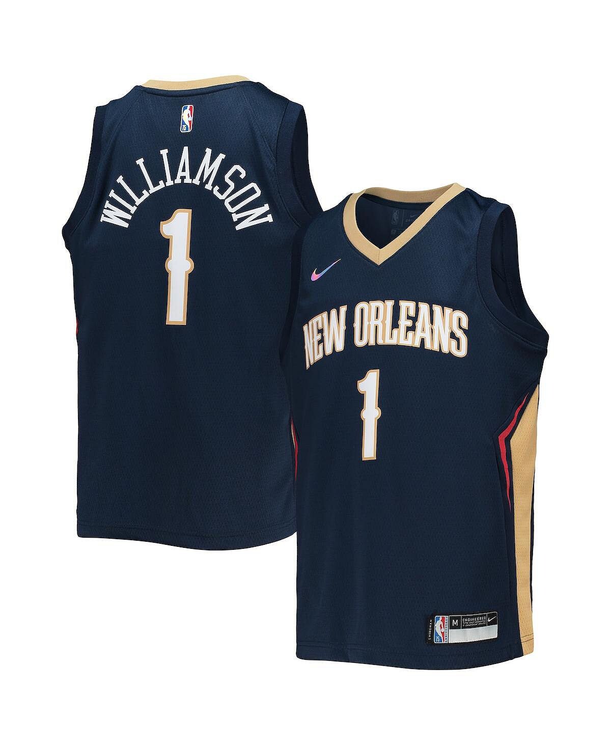 

Джерси Big Boys Zion Williamson Navy New Orleans Pelicans 2021/22 Diamond Swingman — Icon Edition Nike