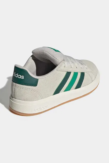 Кроссовки замшевые GRAND COURT 00s Adidas, бежевый — фото 3
