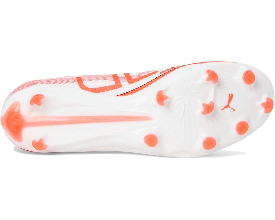 Кроссовки PUMA Ultra 5 Pro Firm, Artificial Ground Soccer Cleats, цвет Puma White-Puma Black-Glowing Red — фото 3