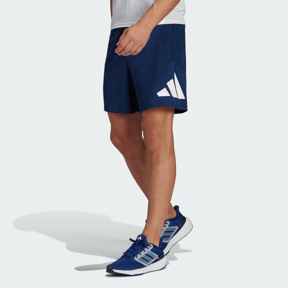 

Шорты Adidas Train Essentials Logo Training Shorts, цвет Dark Blue/White