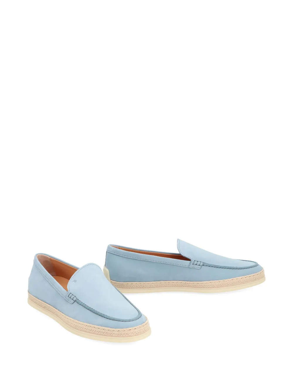 Кожаные мокасины Gomma с замшевой подошвой TOD'S, синий — фото 2