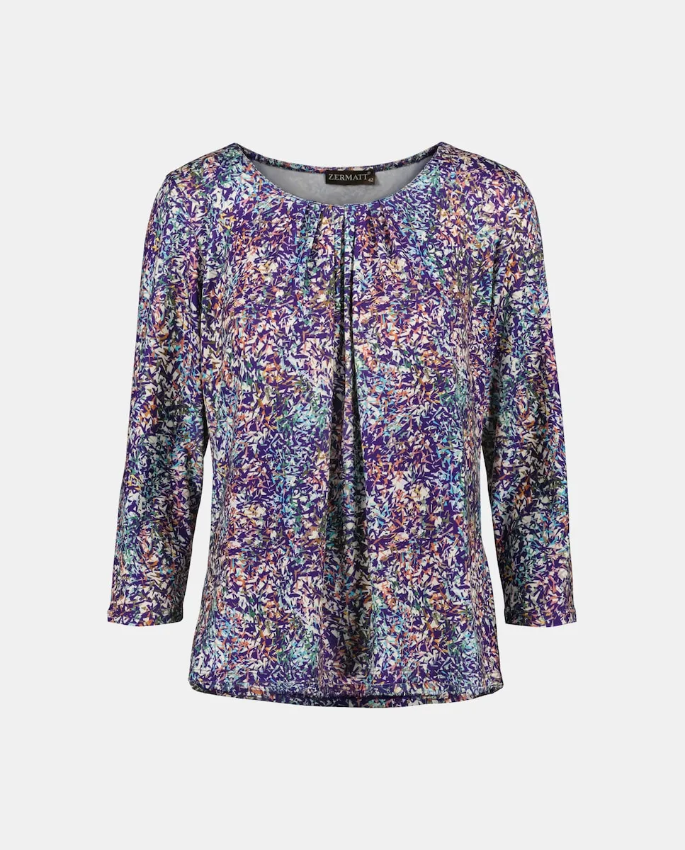 

Женская футболка с принтом, рукава 3/4 Zermatt, мультиколор