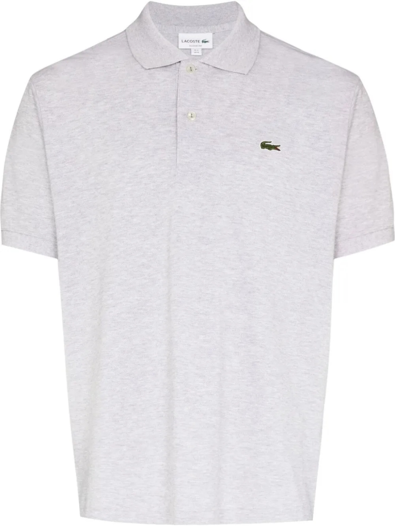 

Lacoste рубашка поло с короткими рукавами и нашивкой-логотипом, серый