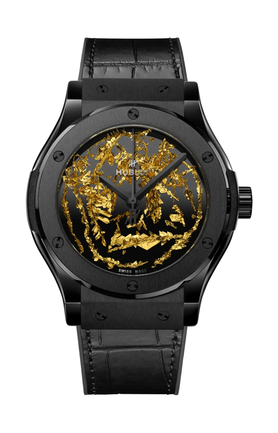 

Часы classic fusion gold crystal ceramic 42 мм Hublot