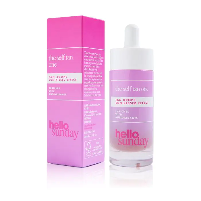 

Автозагар the self tan one sérum autobronceador con vitamina c y antioxidantes Hello Sunday, объем 30 мл