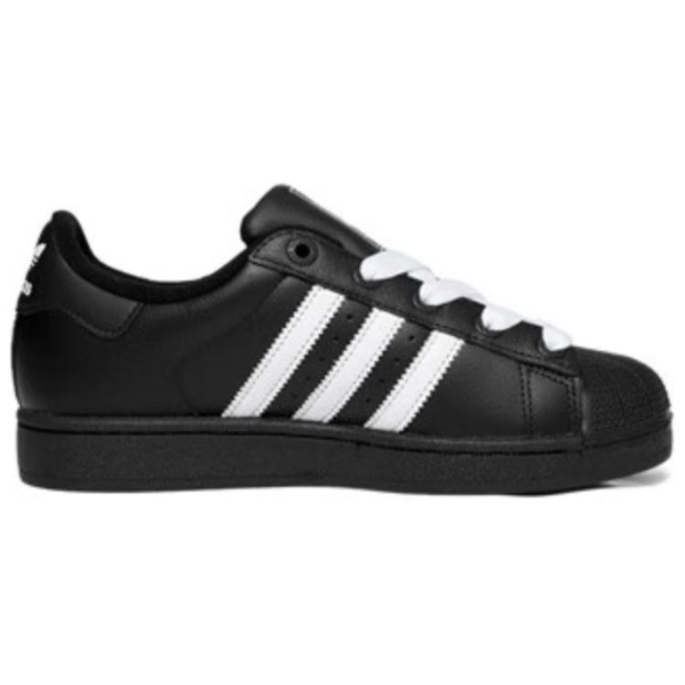 SUPERSTAR износостойкие низкие детские кроссовки для повседневной жизни Adidas Originals, черный/белый — фото 2