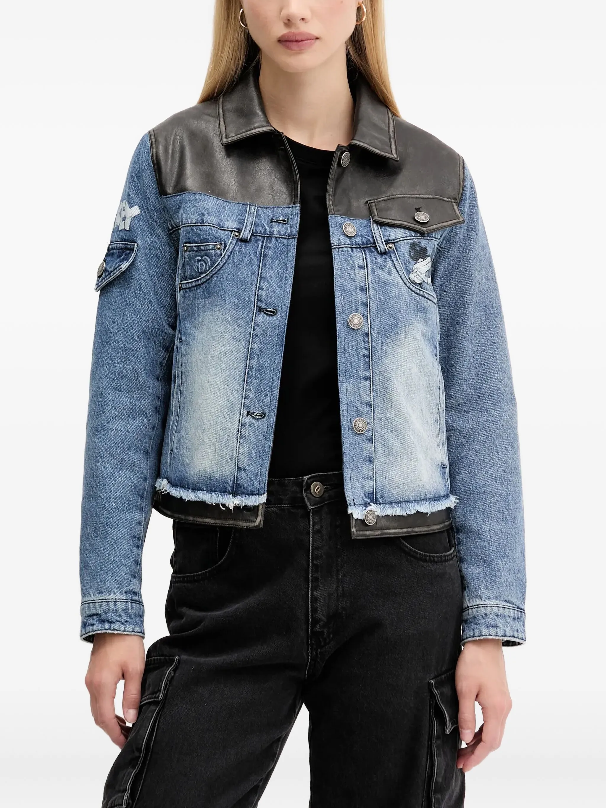 

Куртка с бахромой Desigual, синий