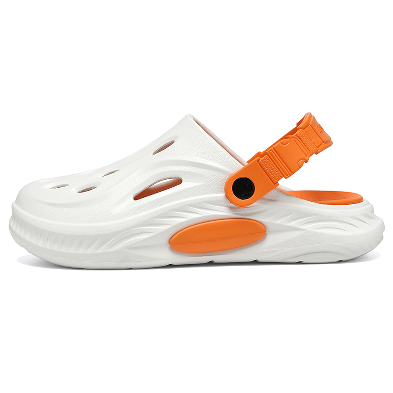 

NANJIREN Клоги унисекс бело-оранжевые, цвет White Orange