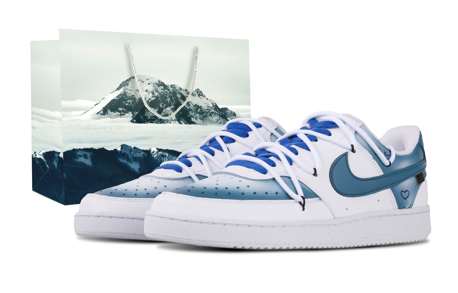 

Кроссовки Nike Court Vision 1, белый/голубой