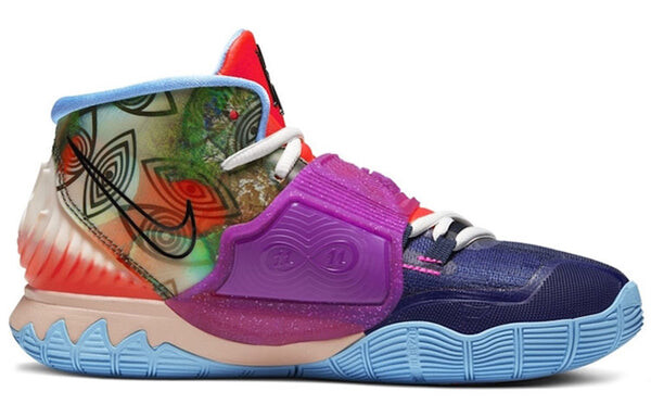Кроссовки kyrie 6 preheat 'heal the world' Nike, красный — фото 2
