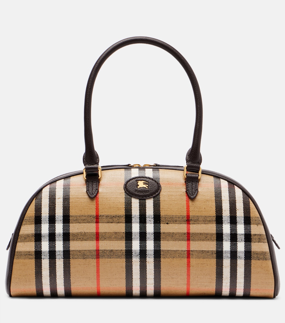 

Высокогорный жаккардовый тоут-бэг с покрытием Burberry, песочный