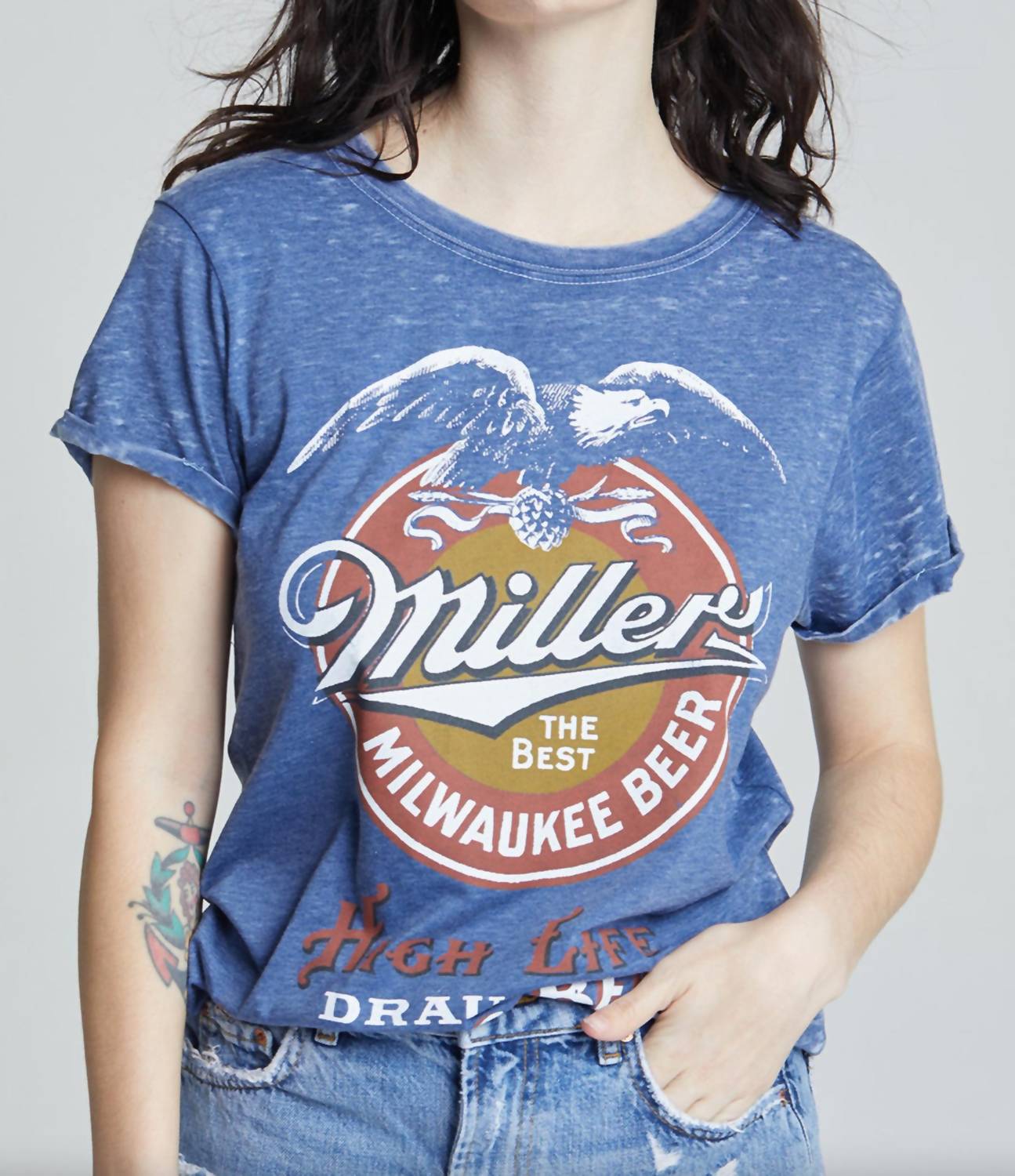 

Футболка Miller High Life в темно-синем цвете Recycled Karma