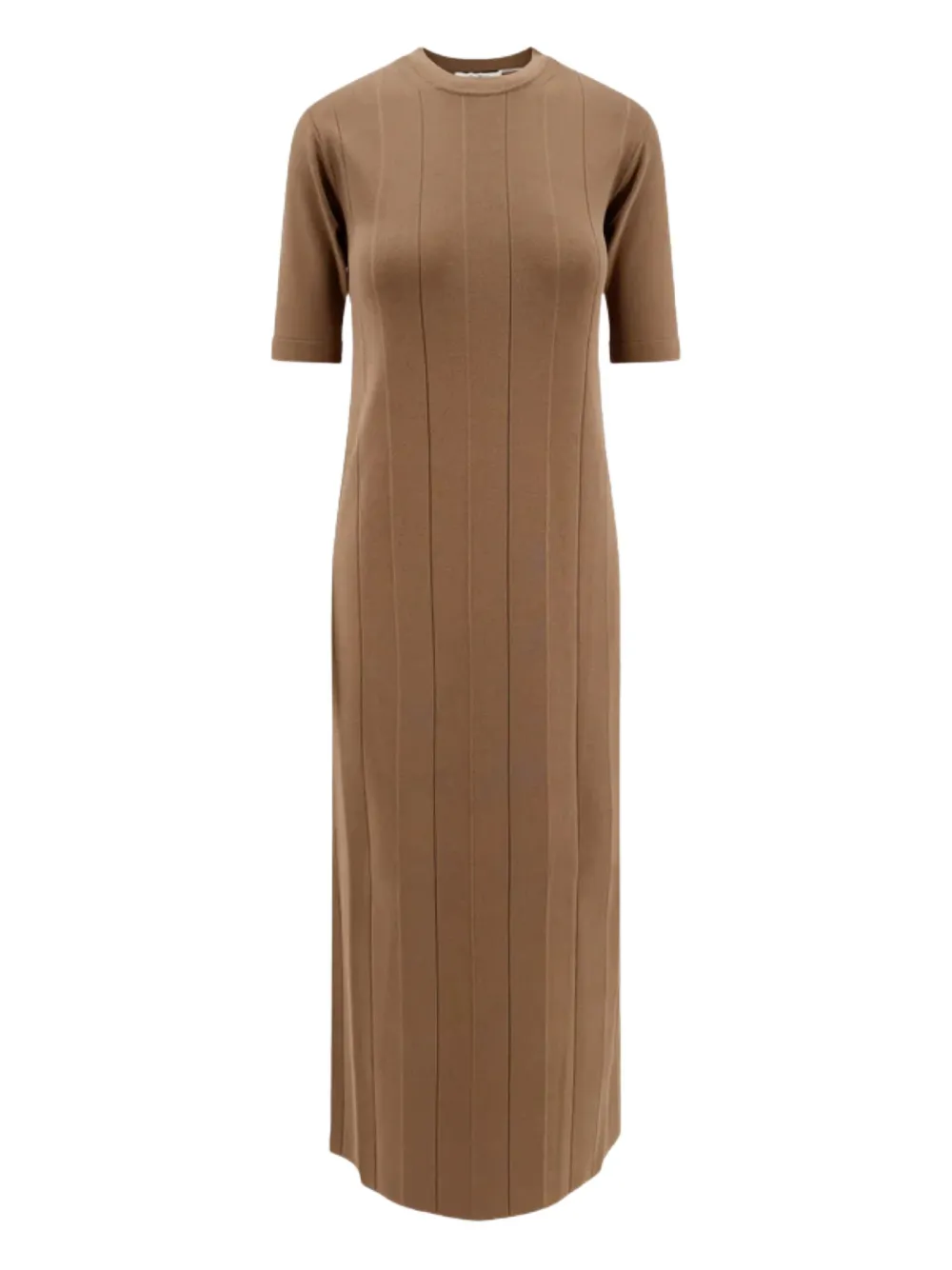 

Платье макси Orafo в рубчик MAX MARA, коричневый