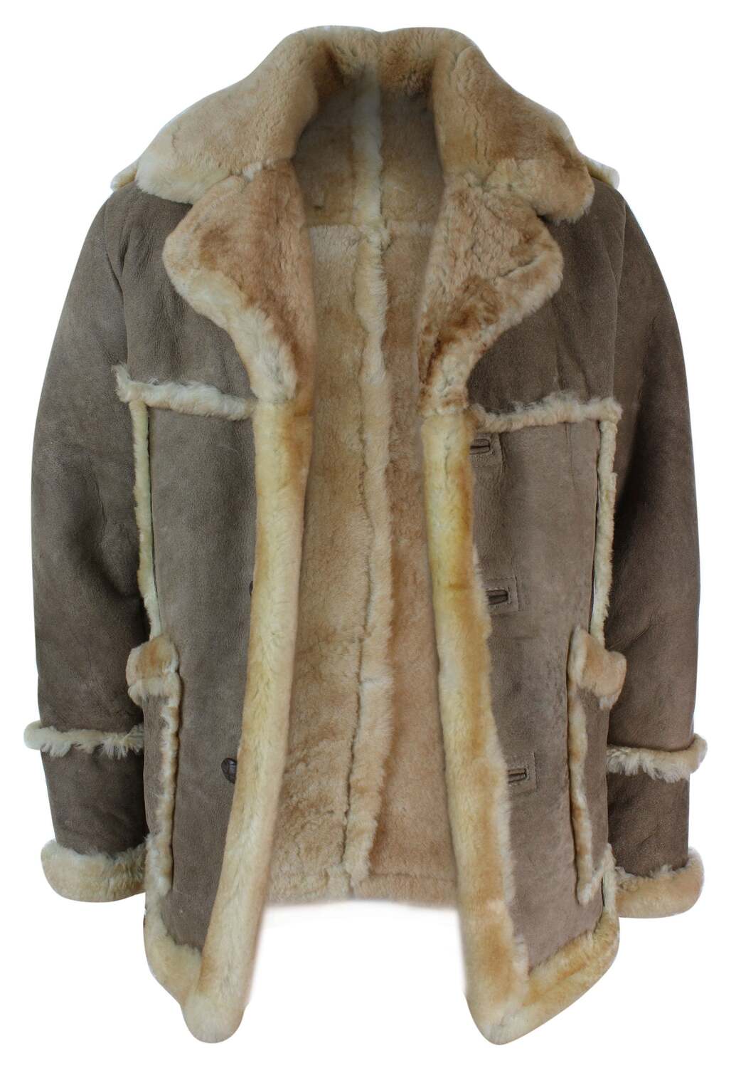 

Бежевая зимняя куртка из овчины TruClothing, Бежевый, Бежевая зимняя куртка из овчины TruClothing