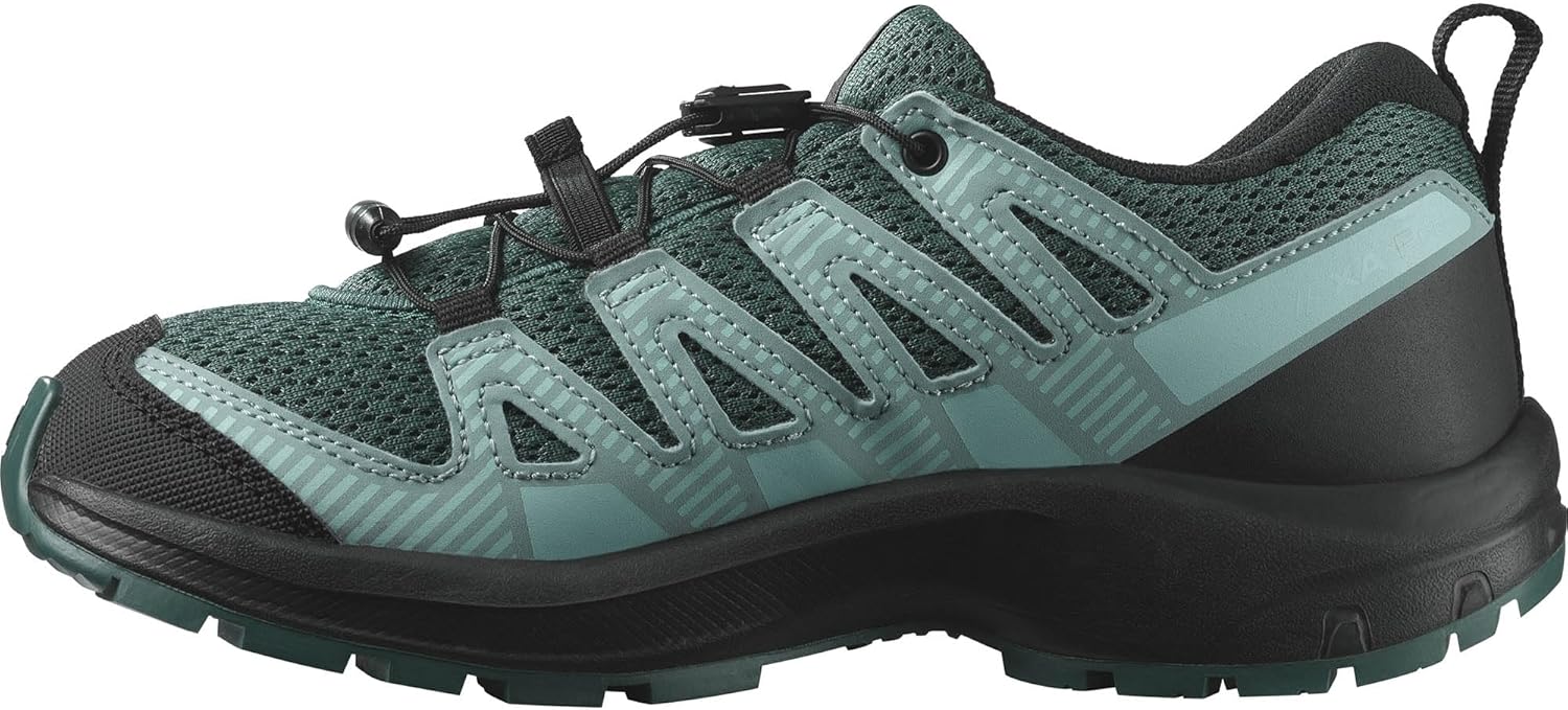 Детские кроссовки Salomon Xa Pro V8 для трейлраннинга (унисекс), черный/синий — фото 2