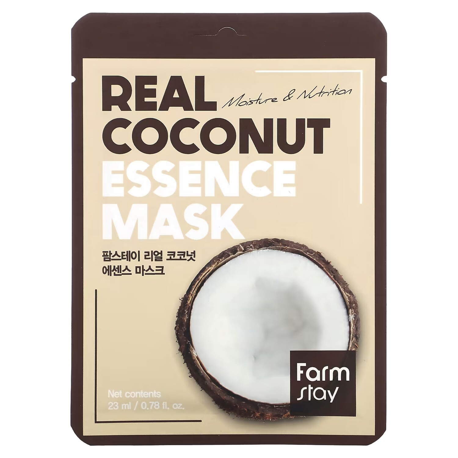 

Маска для лица Farmstay Real Coconut Essence, 23 мл.