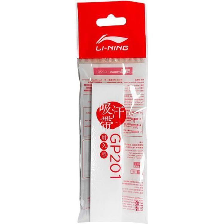 

LINING Лента для рукоятки бадминтонной ракетки White PU тонкая GP201 1 упаковка