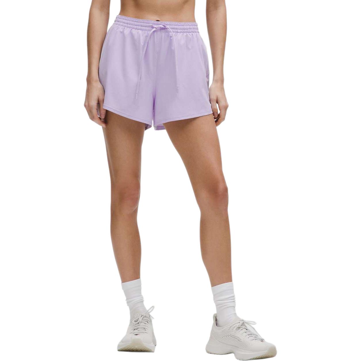 

Легкие повседневные шорты для женщин Lightweight Series Lululemon, frost фиолетовый/белый/lfrs/wht