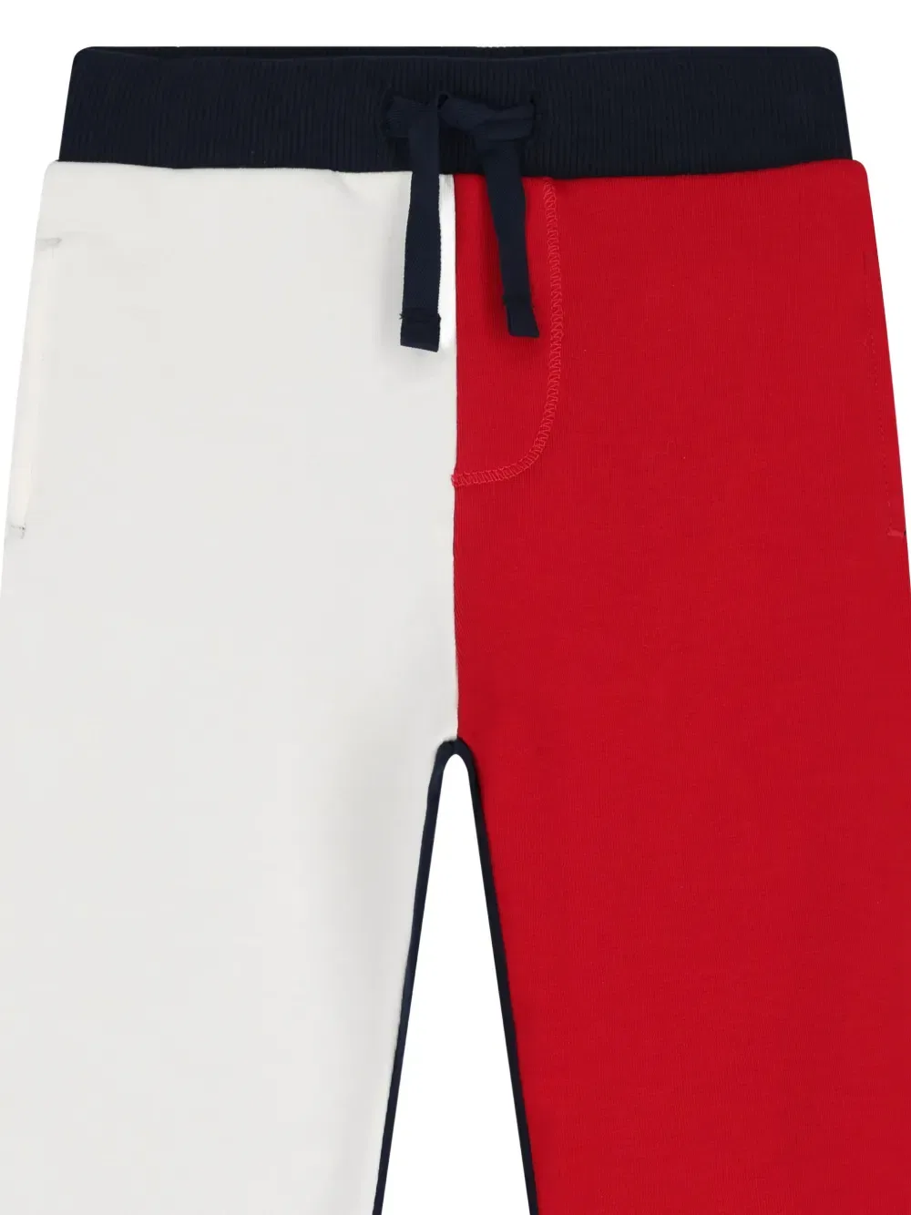 Спортивные брюки с цветовыми блоками и завязками Tommy Hilfiger Junior, красный — фото 3