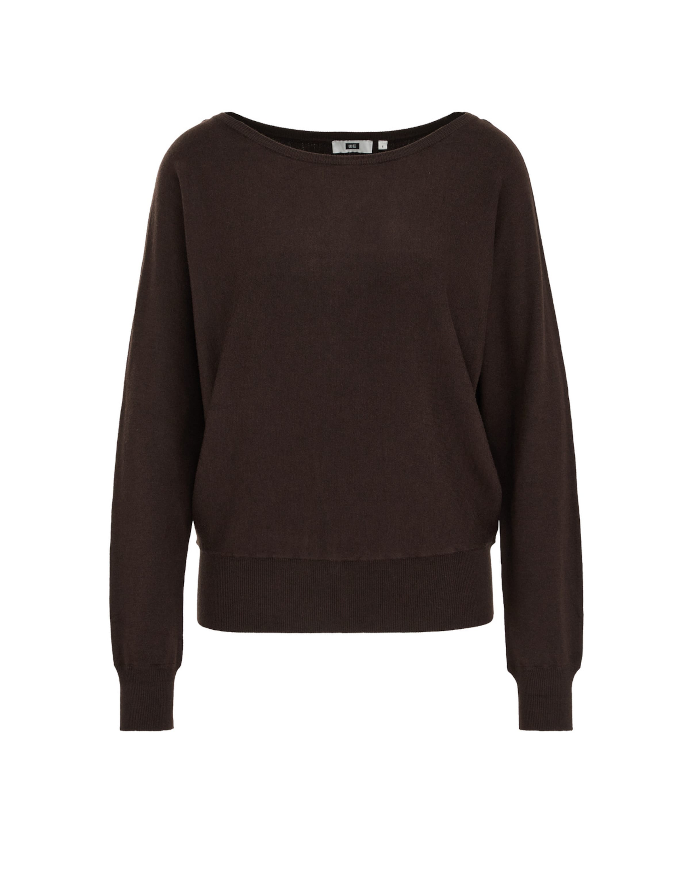 

WE Fashion Свитер в темно-коричневом цвете