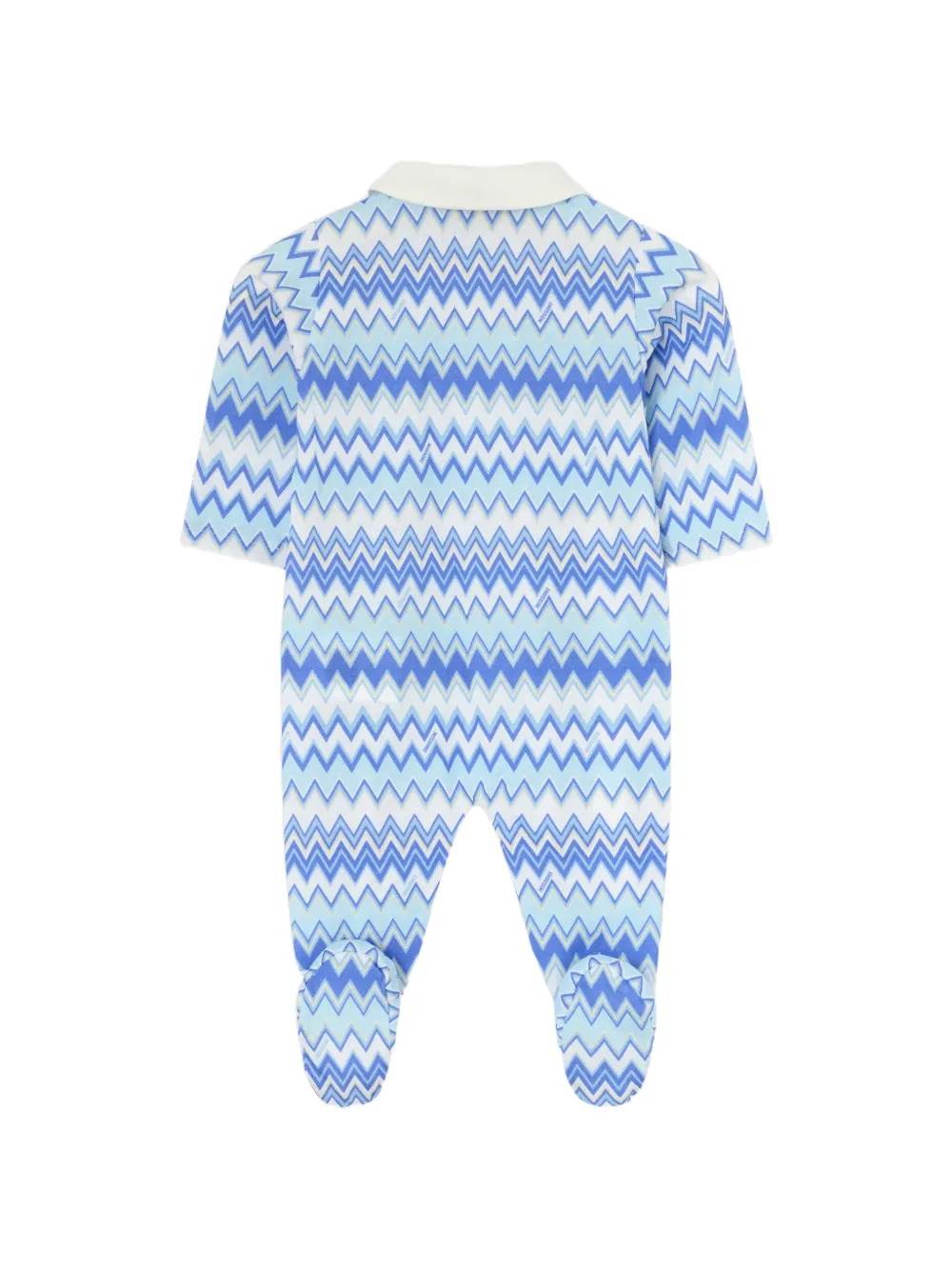 Комплект бодиков с зигзагообразным узором Missoni Kids, синий — фото 3