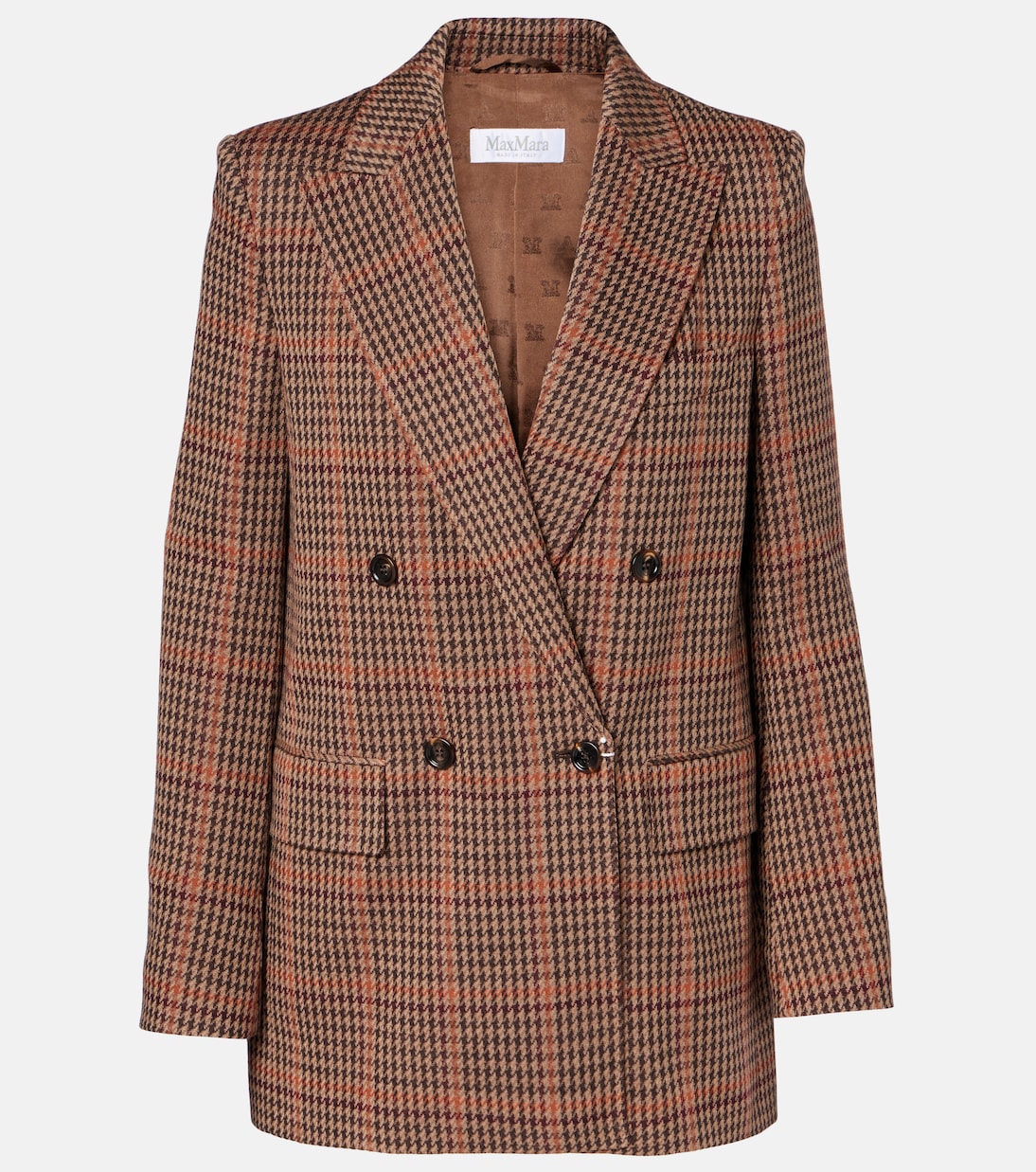 

Клетчатый пиджак Guelfo из шерсти и хлопка Max Mara, Galles