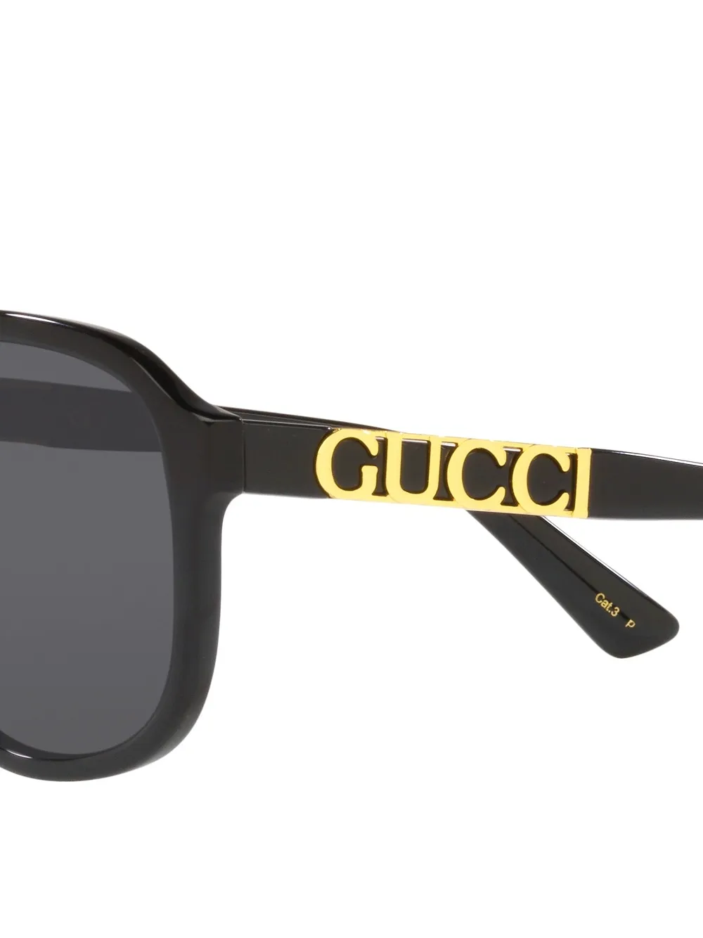 Солнцезащитные очки-пилоты с логотипом Gucci, черный — фото 4