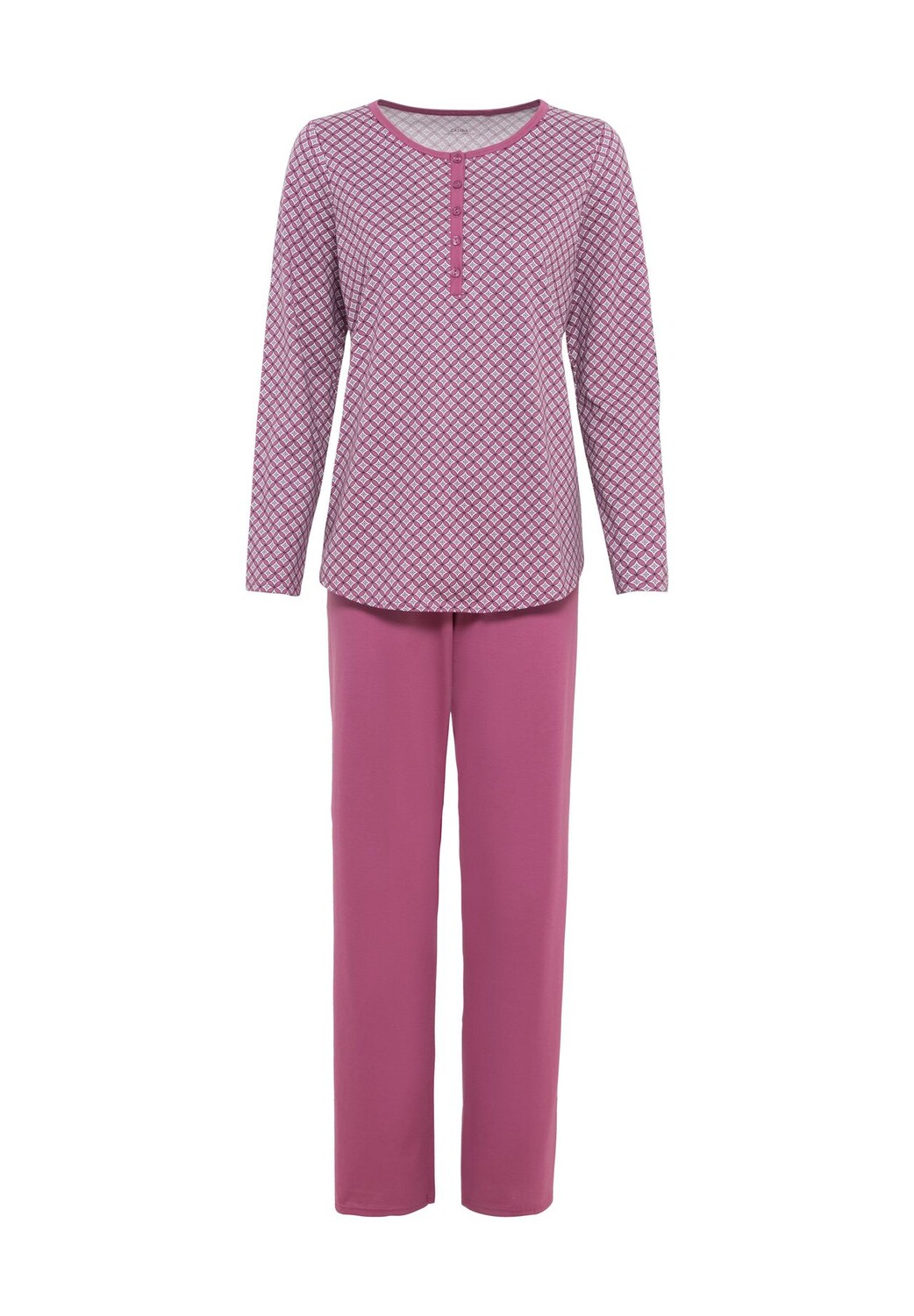 

Специальная хлопковая пижама Henley для женщин CALIDA, цвет Red Violet