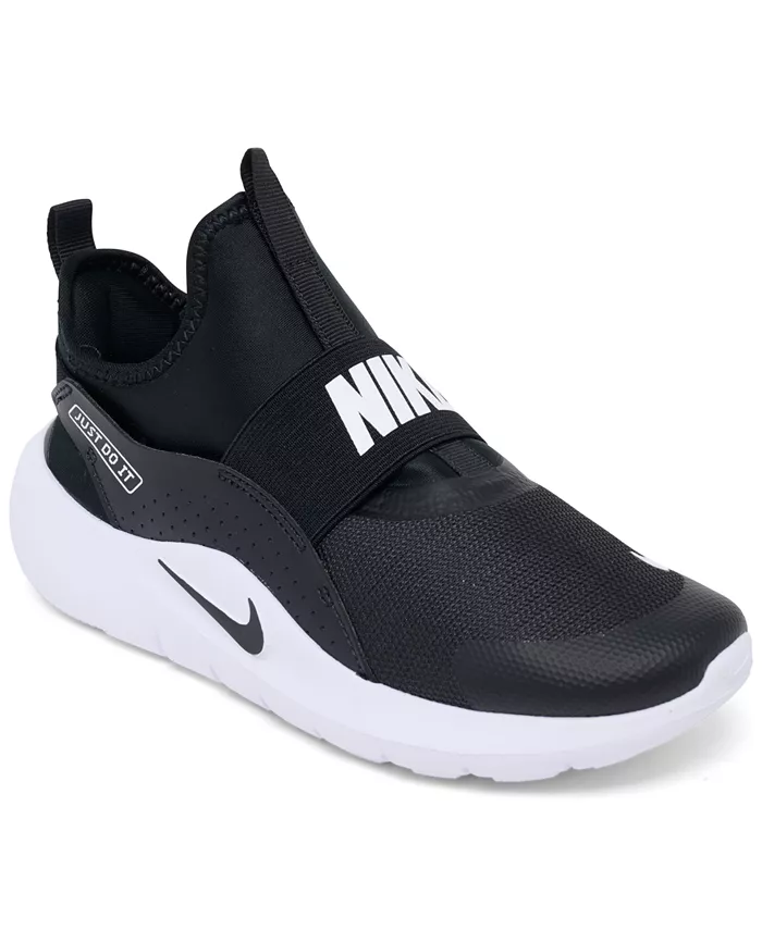 

Детские беговые кроссовки Flex Runner 4 Slip-On от Finish Line Nike, черный