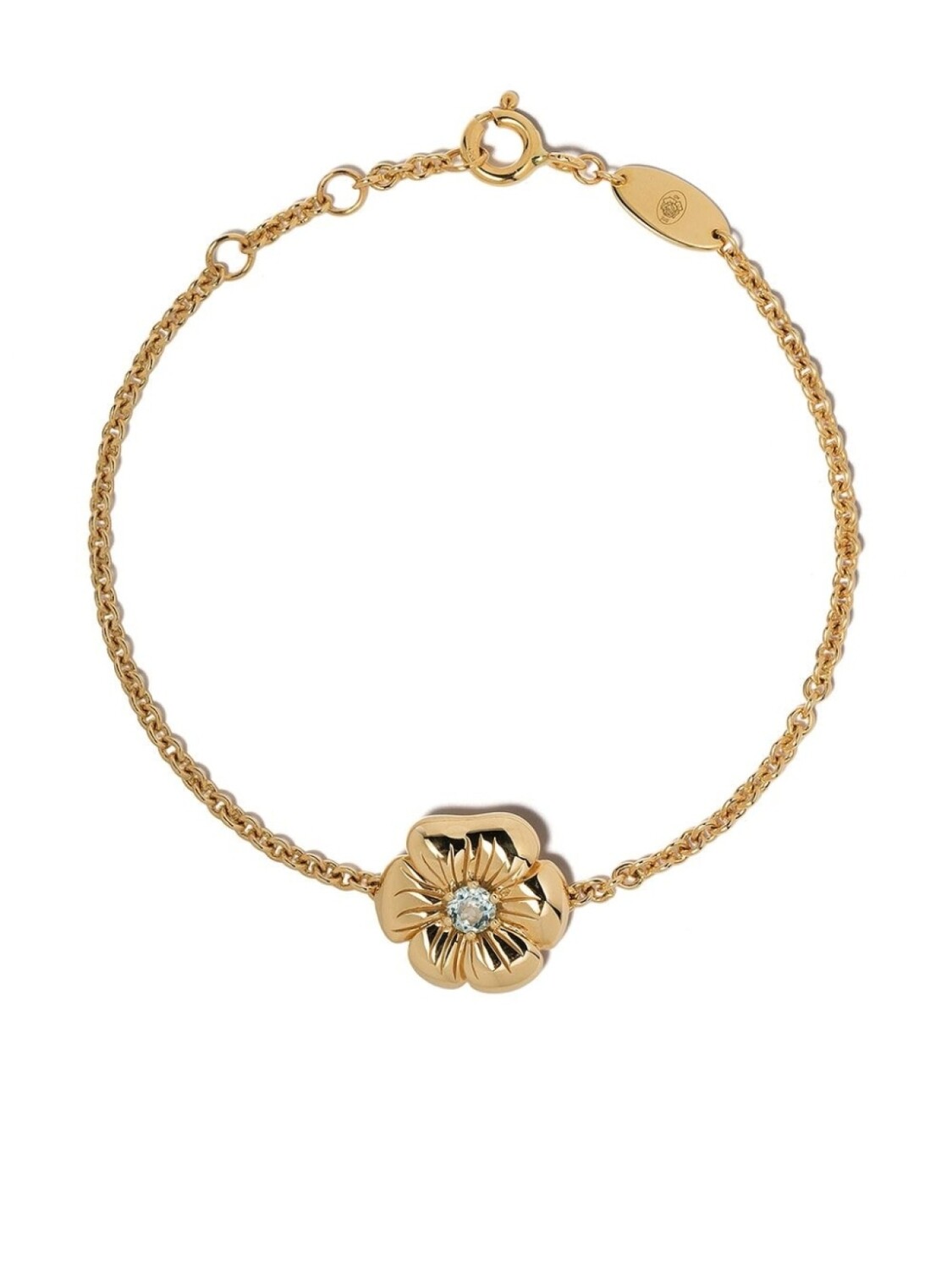 

Браслет Bouquet из желтого золота с топазом Aurelie Bidermann, золотой