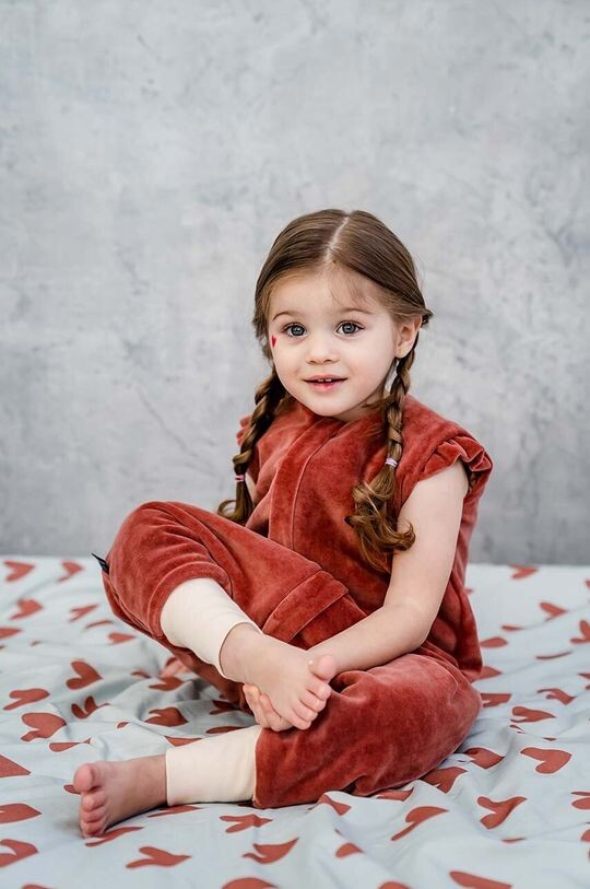 

La Millou Детский спальный мешок на ножках Cotto HEARTBEAT PINK, красный