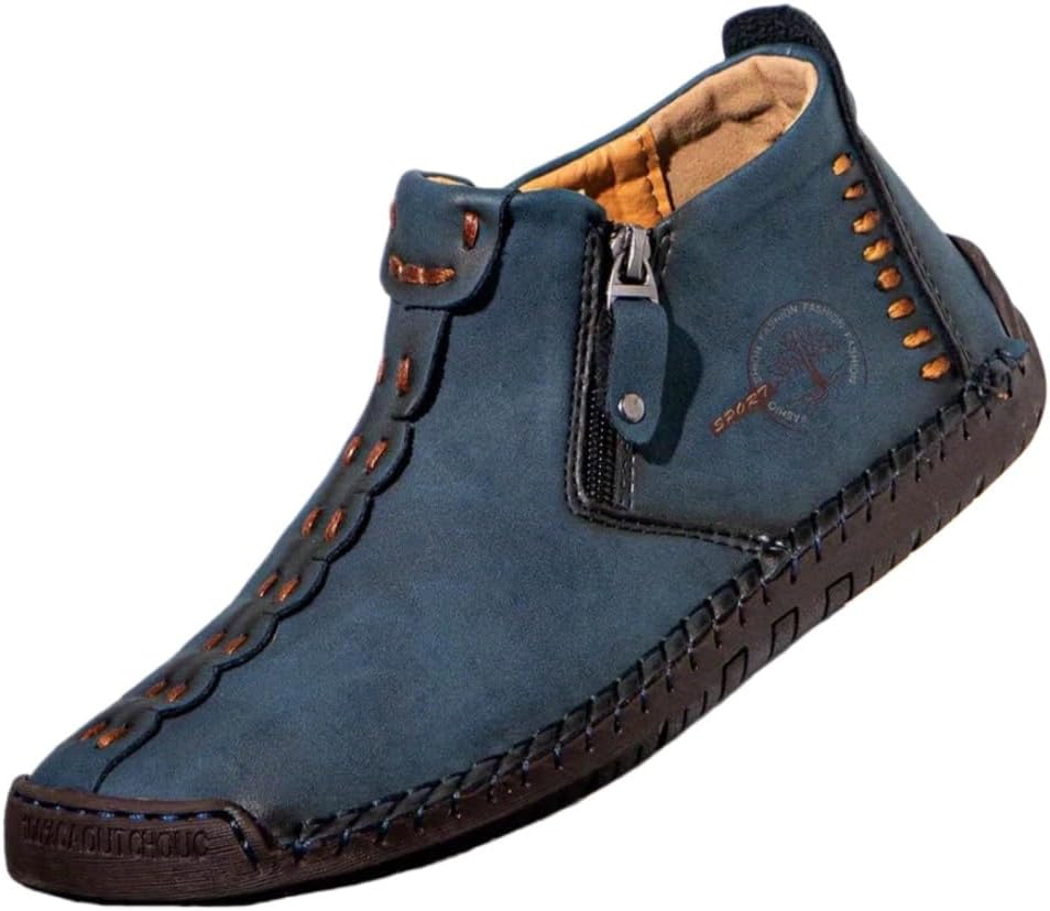 

Мужские ботинки Clolinde больших размеров из искусственной кожи, синий