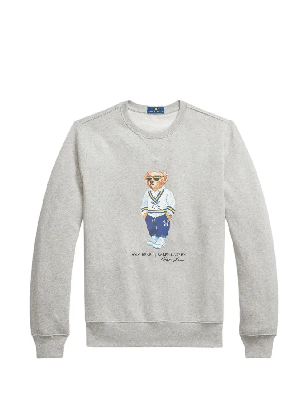 Свитер с изображением медведя Поло Polo Ralph Lauren, серый