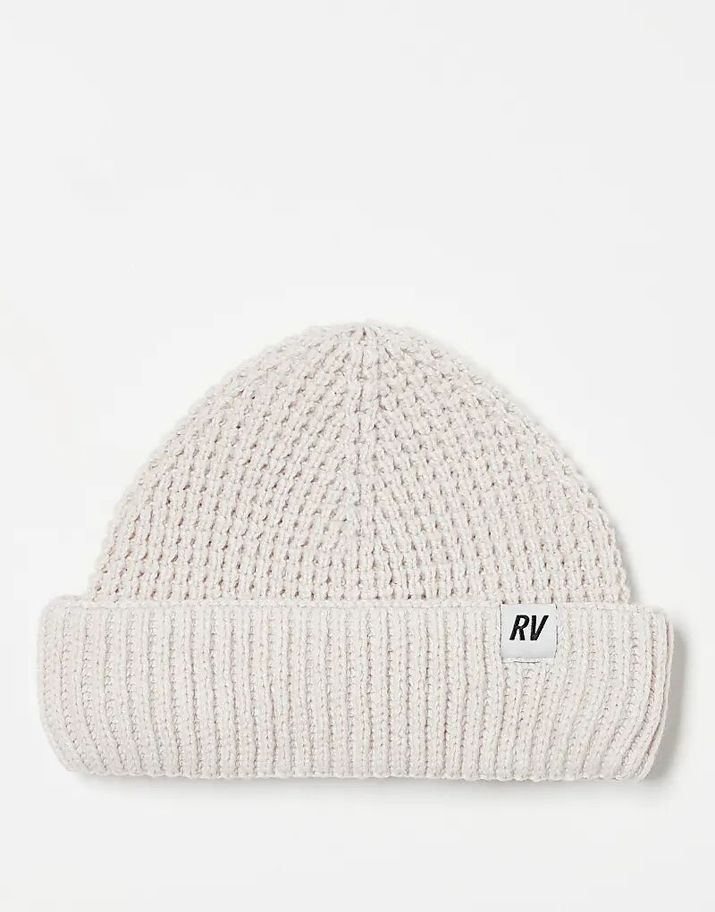 

Винтажная вафельная шапка-бини унисекс Reclaimed Vintage цвета экрю