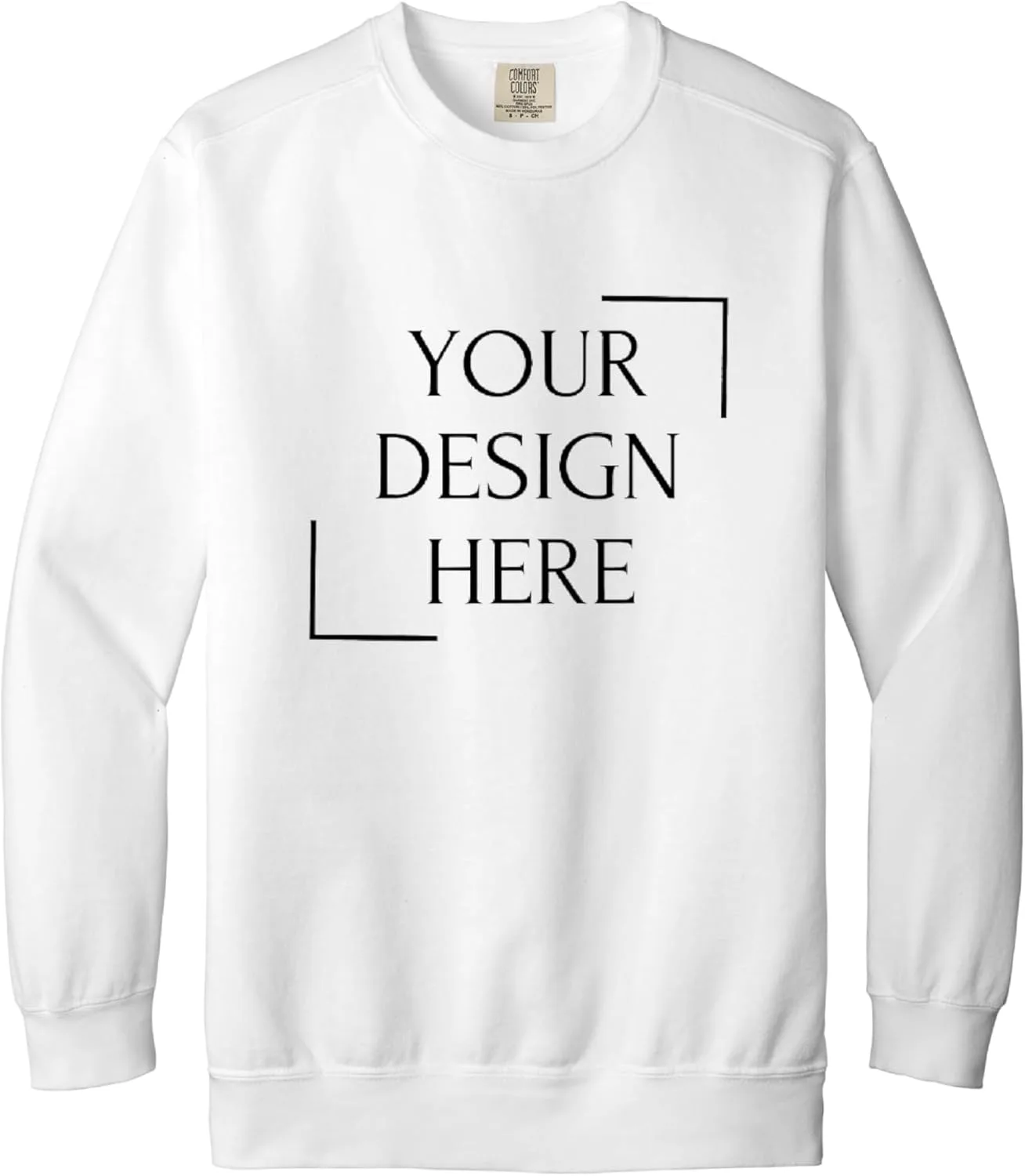 

Комфортный свитшот Comfort Colors с принтом спереди и сзади Square Outfitters
