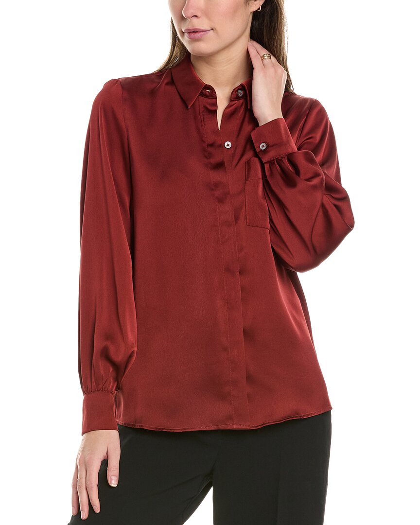 

Блуза с воротником Vince Camuto, красный