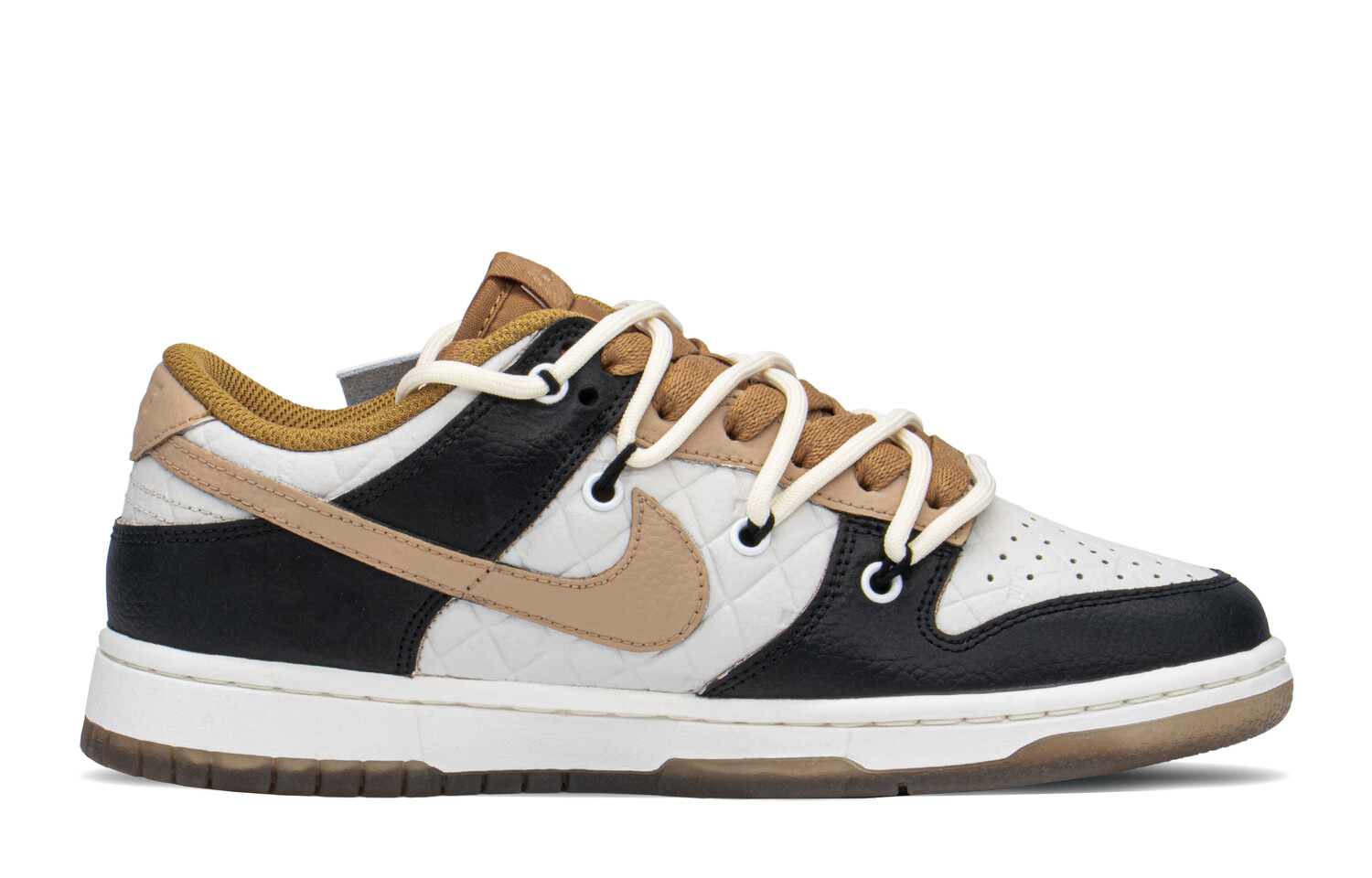 

Кроссовки Nike Dunk Skateboard Shoes Women's Low-Top Black Khaki
