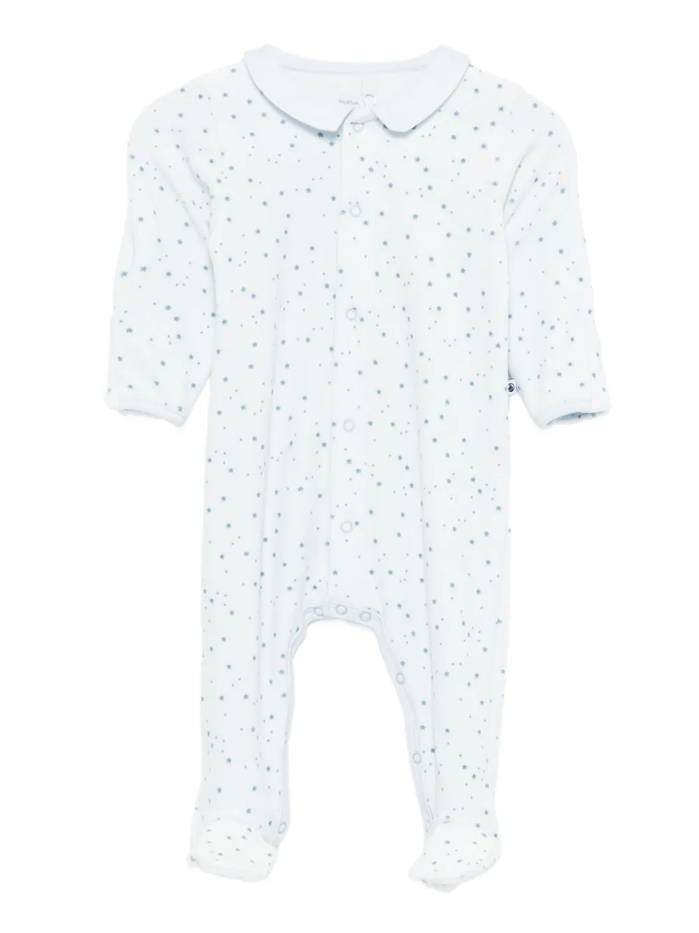 

Велюровый комбинезон с принтом Petit Bateau, синий
